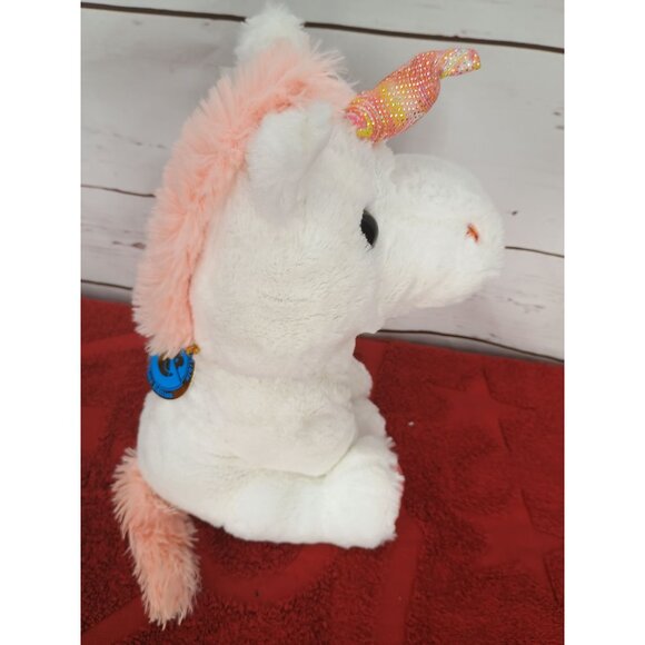 Goffa Unicorn Limited Collectible White Plush w Sparkly Stuffed Animal Toy 10" - Picture 9 of 9